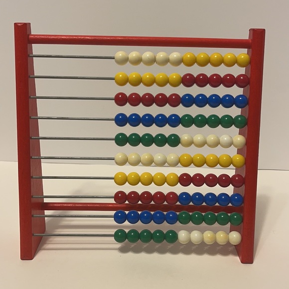 Kids Wooden Bead Abacus Educational Math Counting 100 Colorful - Picture 7 of 8